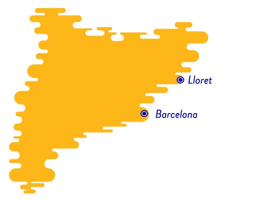 Lloret de Mar map