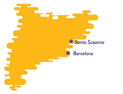Santa Susanna map